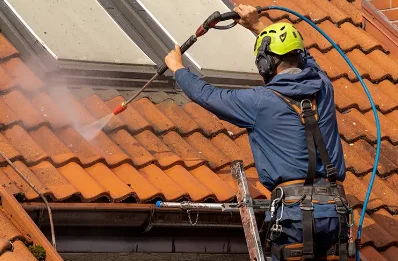 Démoussage et hydrofuge de toiture à Houlette